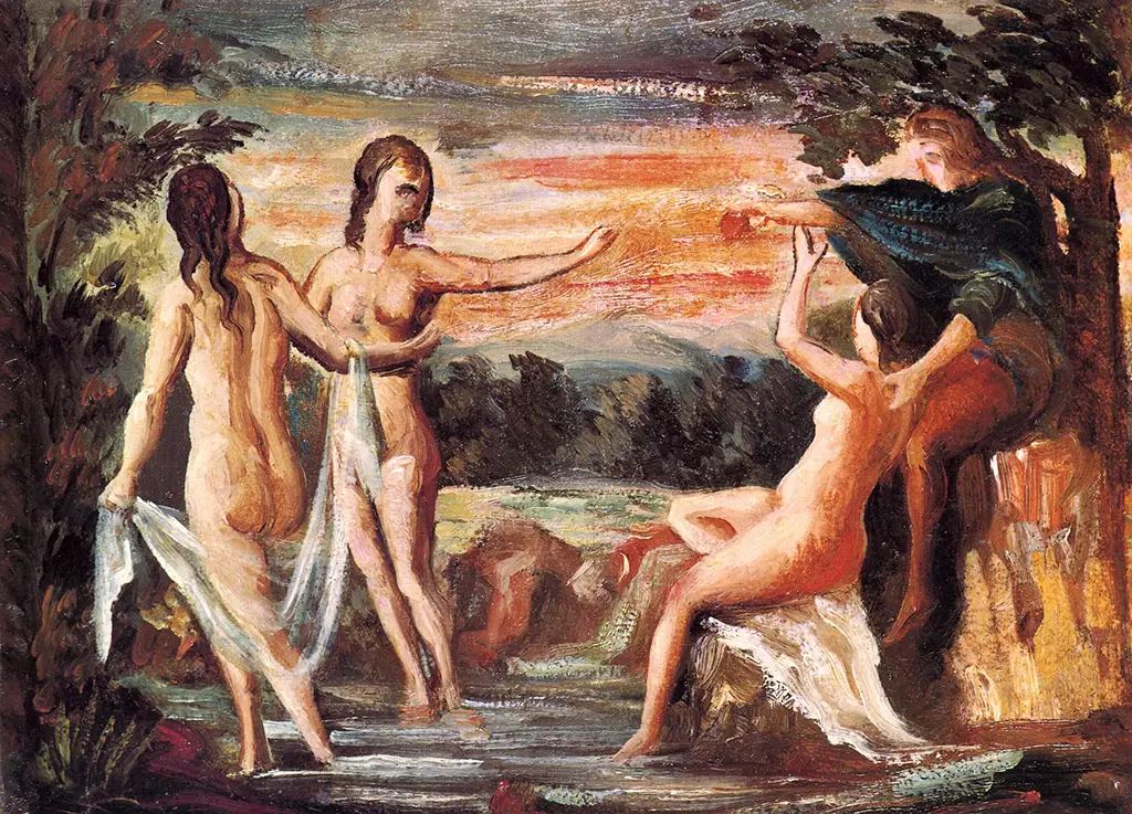 Judgment of Paris in Detail Paul Cezanne